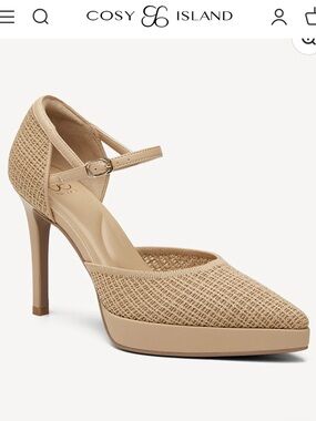 HOTTEST trending Cosy Island Stilleto! BRAND NEW IN Box! NUDE BASKET STYLE